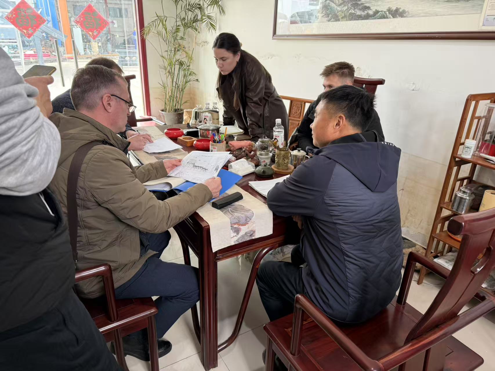 俄羅斯用戶考察訂購泥石分離機(jī)